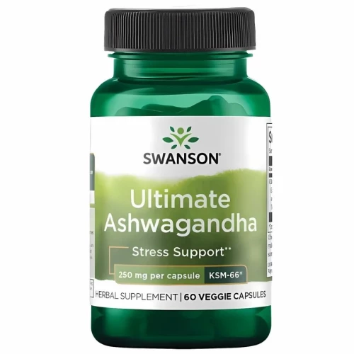 Swanson - Ultimate Ashwagandha KSM-66 - 60 kapsułek Swanson - Ultimate Ashwagandha KSM-66 - 60 kapsułek